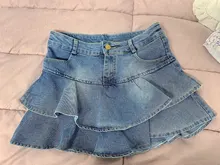 Falda de pantalones cortos de mezclilla Retro para mujer, ropa de calle, faldas cortas de mujer, Vaqueros informales que combinan con todo, vestido de bola elástico, Saia, 2020
