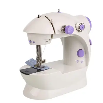

Electric Mini Sewing Machine For Home Hand Machine To Sew Lock Stitch Adjustment With Light Handheld Portable Sewing Machine
