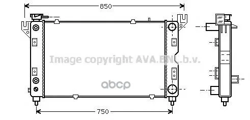 Радиатор Системы Охлаждения Chrysler: Voyager Ii(Gs) 2.0 I/2.4 I/3.0 95- 01 Ava арт. CR2028