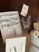 Kit de laminación de cejas semipermanente, ajuste de estilismo permanente, rizador de cejas, salón de belleza, uso doméstico, 1 Juego