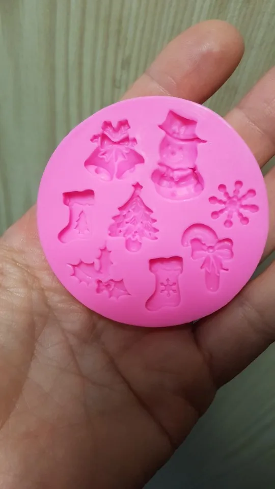 Christmas Cake Decorating Silicone Mold photo review