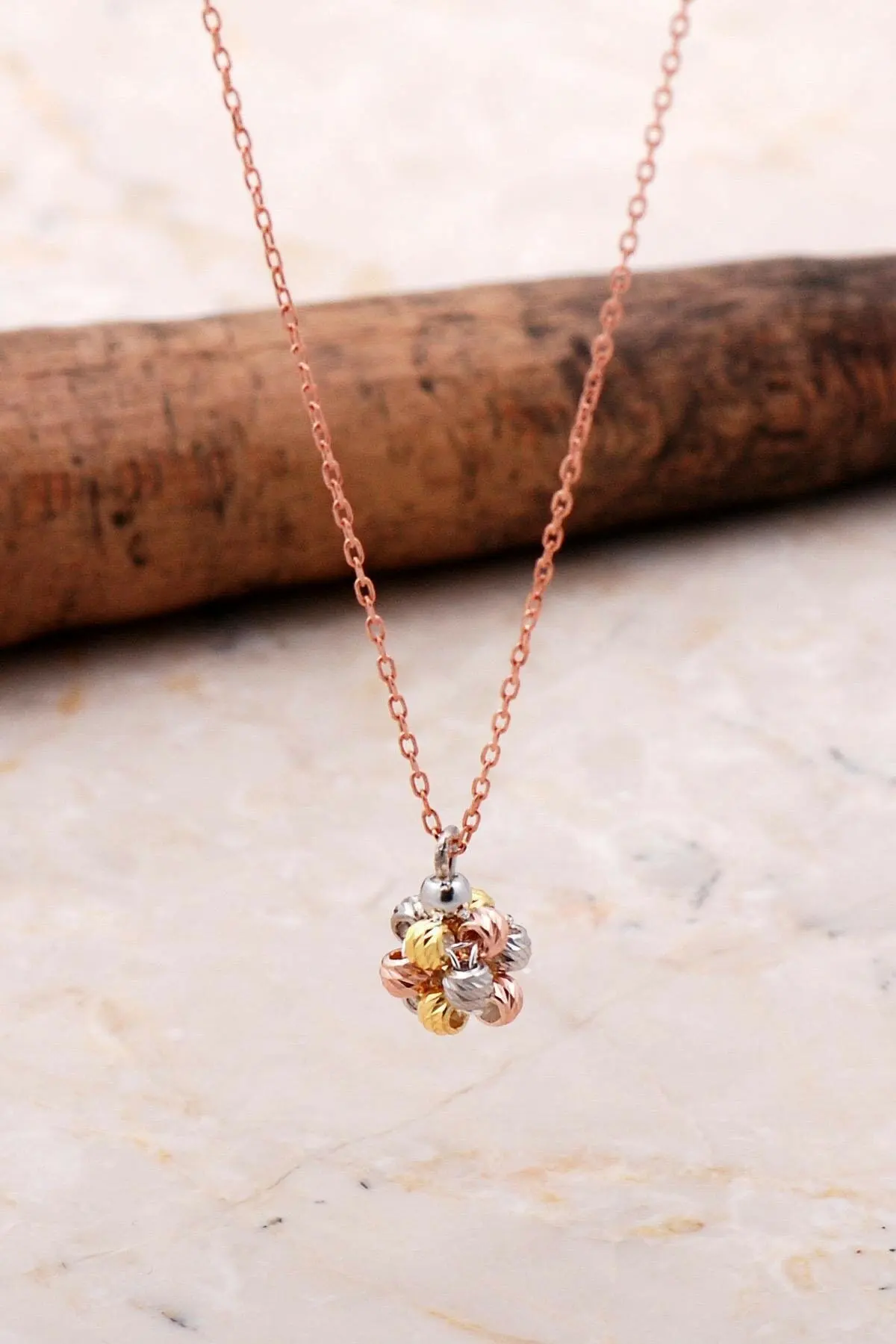 

Dorissa Gold Gilded Rose Silver Necklace