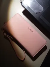 WEICHEN-cartera de mano larga para mujer, billetera de gran capacidad, monedero para teléfono, tarjetero