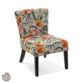 

Versa Home flowers 5 armchair printed four-legged textile material without armrest 21350174
