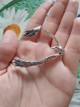 Pendiente gótico Punk negro de cuervos para mujer y hombre, arete con personalidad Vintage