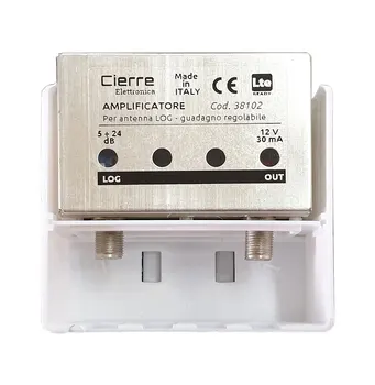

Amplifier pole input LOG adjustable 5-24dB
