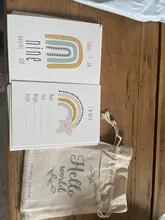 Vamos a hacer 1 Conjunto bebé hito de bebé hito Memorial mensual recién conmemorativa de número de la tarjeta de la foto