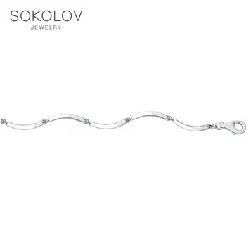 

Bracelet SOKOLOV from silver with cubic zirkonia fashion jewelry 925 women's male