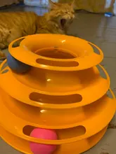 Three-Levels Tower-Tracks-Disc Ball Cat-Toys Interactive-Training-Amusement-Plate Cat-Intelligence