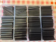 Tube Cables Sheathed Shrink-Tubing Electronic-Diy-Kit Polyolefin Black Insulated 2:1