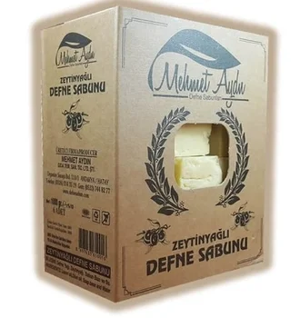

Mehmet Aydin Olive Oil Bay Soap 950 gr It's handmade. It does not contain additives. There are 6 in the box