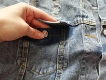 Ropa Estilo informal Mujer Denim chaqueta abrigo diamantes agujero vaqueros BF prendas de vestir Mujer primavera otoño Casual suelto vaquero prendas de vestir