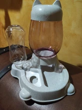 Alimentador automático de mascotas, para perros y gatos, depósito de comida de 2.2L y de agua de 528ml, suministro lento de comida