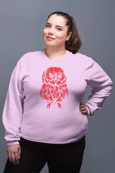 

Angemiel Wear Red Cute Owl Pink Women Sweatshirts