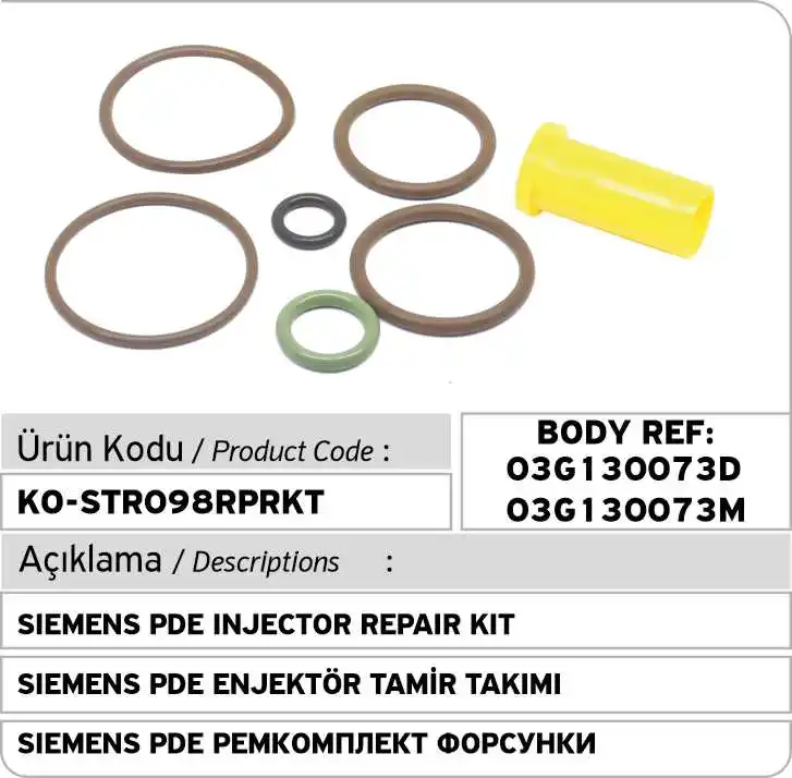 Набор для ремонта инжектора SIEMENS PDE кузов № 03G130073D - 03G130073M | Автомобили и мотоциклы