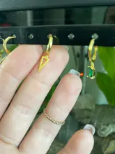 Ayudante 100% Plata de Ley 925 Zircon pendiente geométrico triangular aro Pendientes para las mujeres personalidad Pendientes de botón Pendientes Brincos