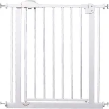 Барьер-калитка для дверного проема Baby Safe XY-007, 75-85 см, белый металл