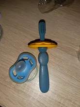 Cepillos dentales de entrenamiento de silicona para bebé, conjunto de cepillo de dientes de cabeza suave reemplazable seguro para niños pequeños