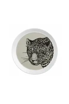 

6.7 Inch Illustrated Porcelain Plate Pizza Dessert Steak Dinner Kutahya Porcelain Decorative Food Tray- tiger