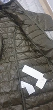 Chaqueta larga con capucha para mujer, abrigo ultraligero de plumón de pato blanco para otoño e invierno, Parkas portátiles, color liso, 7XL