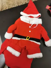 Apparel Costume Christmas-Clothes Dog-Suit Pet-Coat Santa-Claus with Winter Gomaomi Cap