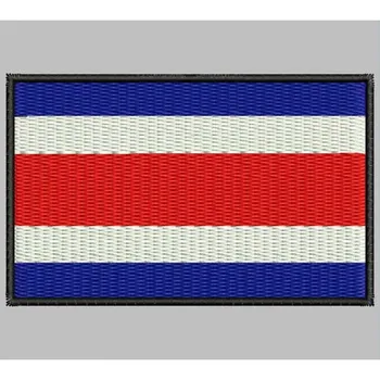 

Bandera COSTA RICA para mascarilla parche bordado Iron patch toppa ricamata gestickter patch patch brode