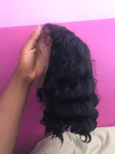 Wigirl-pelucas de cabello humano con malla Frontal para mujer Peluca de cabello humano brasileño con ondas profundas de 28 a 30 pulgadas, rizadas con agua, cierre 4x4, color negro