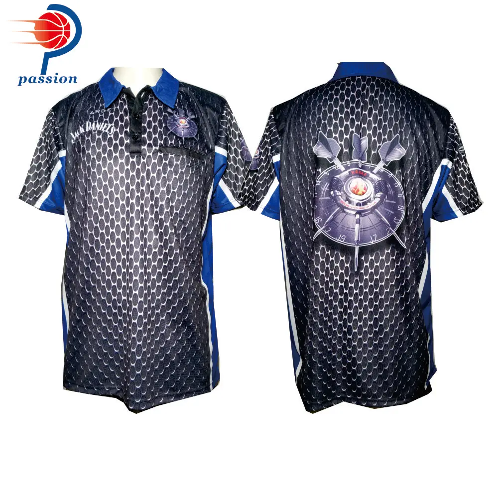 

Custom Teamwear Dart Short-sleeved Shirt Sublimated Darts Team Uniforms