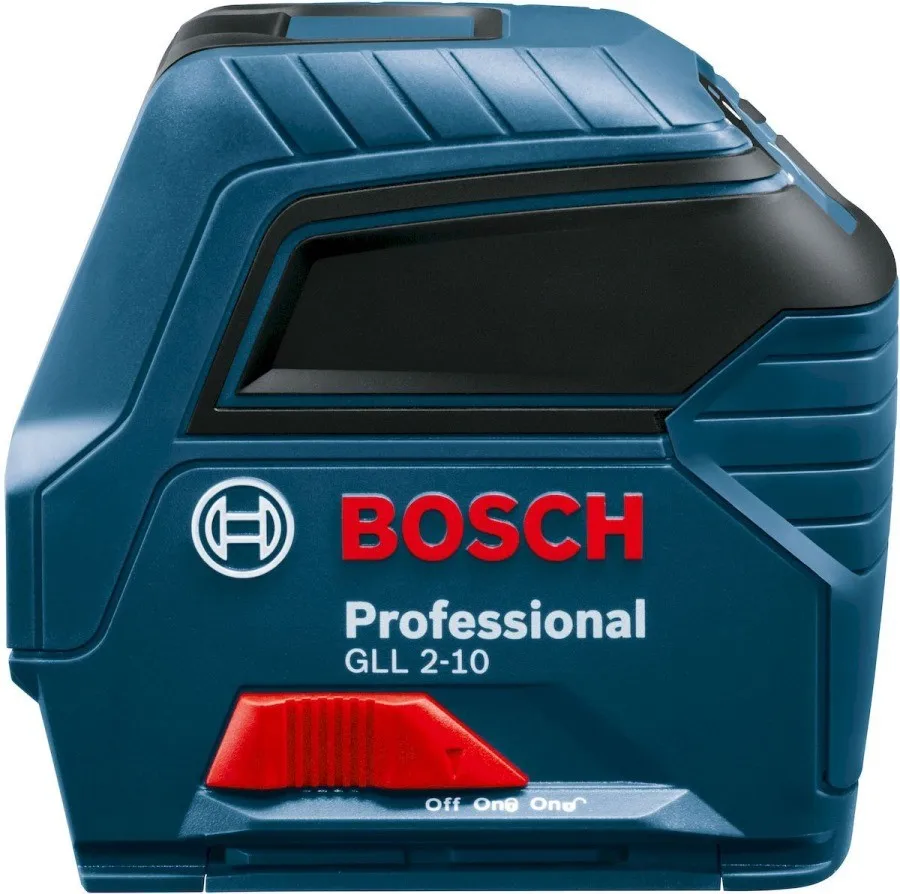Нивелир лазерный Bosch GLL 2-10 (Вертикальная и горизонтальная проекция, рабочее расстояние 10 м., погрешность 0,3 мм.,