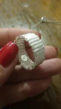 Mesh Ring Jewelry Women Gift Silver-Color New-Fashion Charm R040 Lady