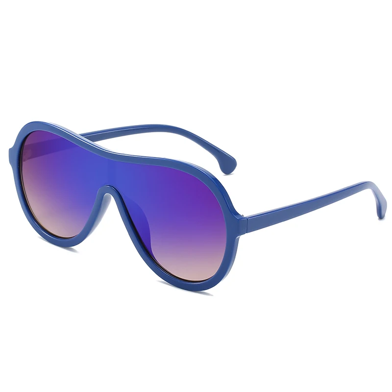 FC OPTICS Sunglasses Women Vintage Retro Circle Round Sun Glasses for Men Women's Transparent Sunglasses - Цвет линз: Фиолетовый