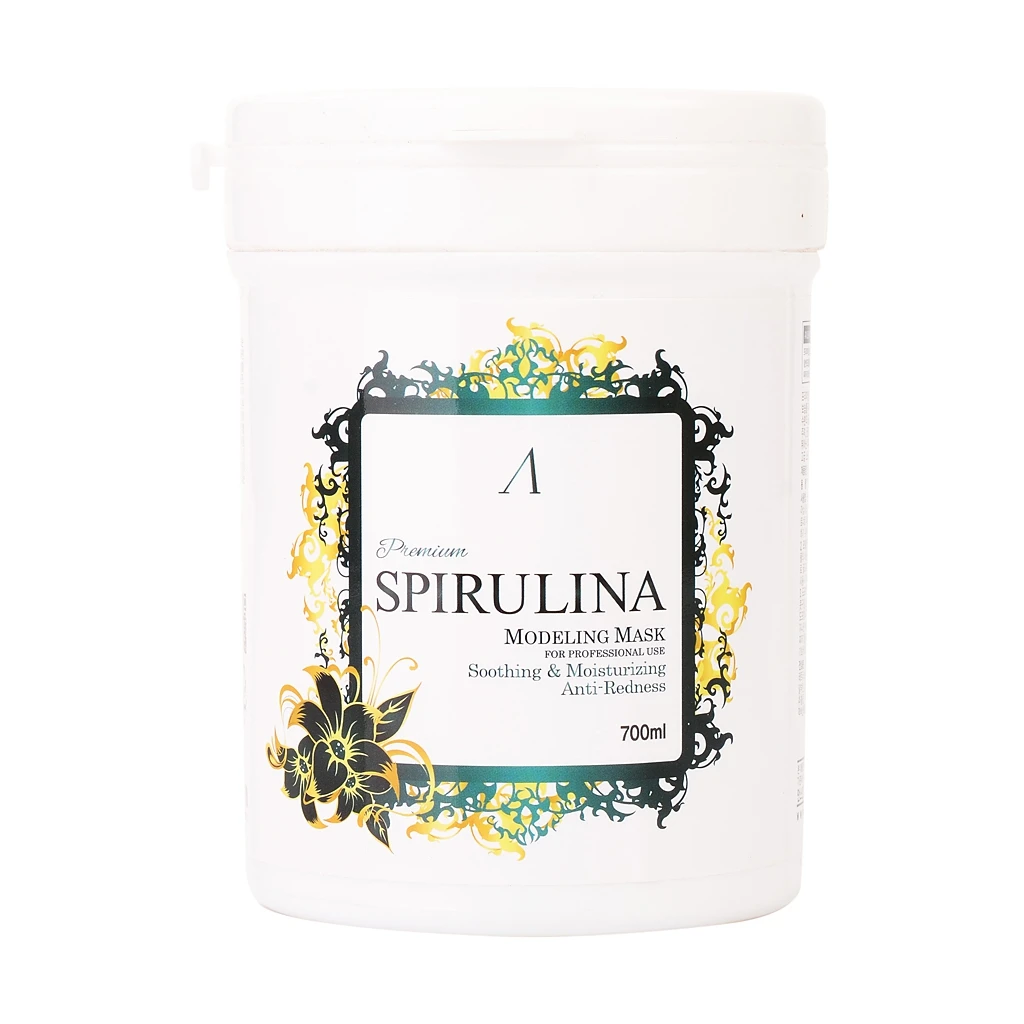 ANSKIN PREMIUM- Spirulina- Маска альгинатная увлажняющая и успокаивающая(банка) 240г(700 мл