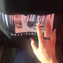 Anillo de acero inoxidable con diseño de alas de la libertad para hombre y mujer, sortija de 8mm, color negro, plateado, para Fans de Anime