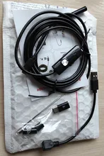 Cámara endoscópica flexible e impermeable, 7mm, IP67, boroscopio, inspección, cámara, Android, PC, Notebook, 6LED, ajustable