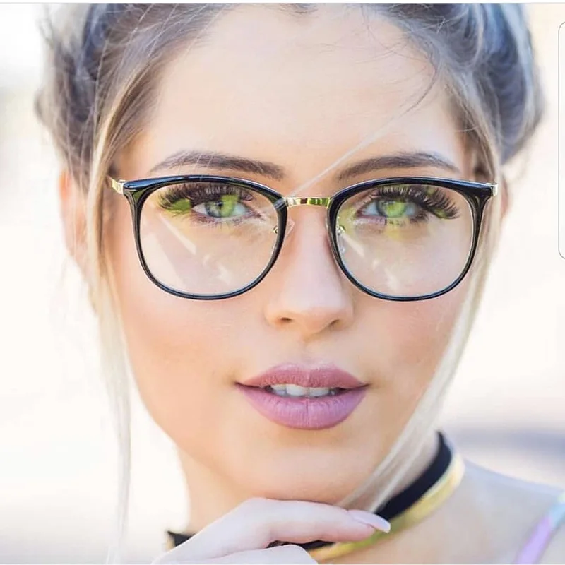 TR90 анти голубой луч компьютерные очки дизайнерские роскошные женские близорукость Nerd прозрачные очки оправы очки ретро