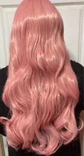 BCHR-Peluca de cabello sintético para mujer, cabellera artificial de onda larga para Cosplay, color rubio, azul, rosa, gris, púrpura, Gren, naranja, negro y marrón, para Halloween