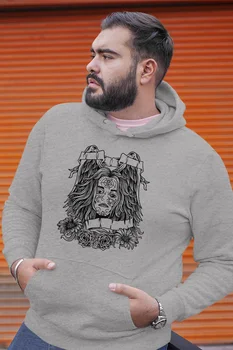 

Angemiel Wear Injured Gray Men 'S Hooded Sweatshirt