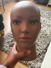 Cabeza de maniquí africano para mujer, sin pelo, para hacer peluca, sombrero, mostrar cosmetología, cabeza de maniquí, muñeca femenina de entrenamiento calva, gran oferta