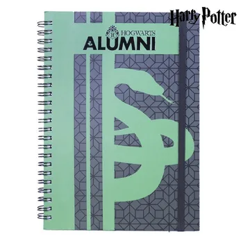 

Notebook with rings Slytherin Harry Potter