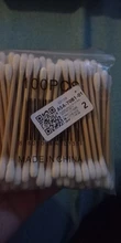 100 unids/bolsa de doble cabeza desechable de algodón de maquillaje hisopo de algodón suave brotes médicos palos de madera nariz y orejas Herramientas de limpieza Cotonete