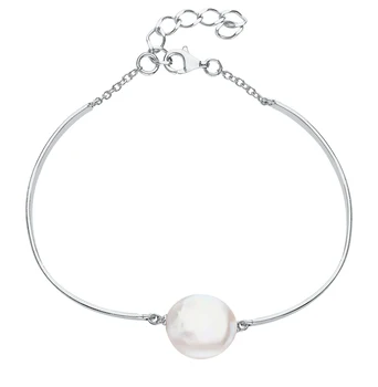 

Silver Bracelet with pearls sunlight sample 925