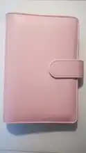 Funda de cuero para diario de anillo A6, carpeta Personal de oficina, planificador semanal/organizador de agenda