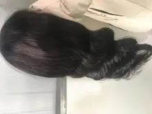 FEELME-pelucas de cabello humano con flequillo para mujeres negras, cabello Natural brasileño ondulado, con flequillo, Remy, pelucas con flequillo