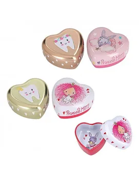 

BOX/HEART SHAPED TIN TO STORE TEETH MOUSE PEREZ DEPESCHE 4.8X4.9