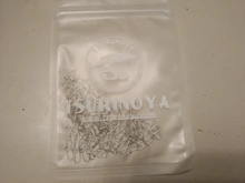 TSURINOYA 100 Uds de acero inoxidable emerillones de pesca barril giratoria de seguridad fotos anzuelo gancho accesorio de caja de aparejos de pesca de señuelos