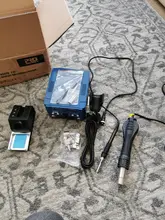 Estación de soldadura SMD de 800W, pistola de aire caliente eléctrica de calor rápido 2 en 1, soldador eléctrico de BGA refundido con pantalla Led