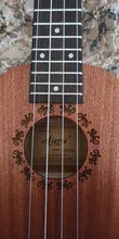 Aiersi-ukelele de caoba de 21 pulgadas, Soprano, gecko, instrumento musical de regalo, mini guitarra hawaiana de 4 cuerdas