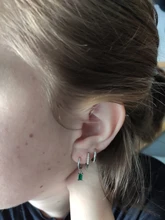 ROXI-Pendientes redondos de geometría para Mujer, aretes redondos de Plata de Ley 925, dorados, brillantes, Vintage