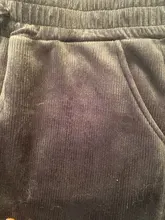 Corduroy Pants Trousers Velvet Fleece Winter Thick Black Female Women Straight for Workout