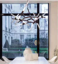 Restaurant Chandelier Post Villa-Tree-Branch-Lamp Nordic Modern-Designer Tree-Fork